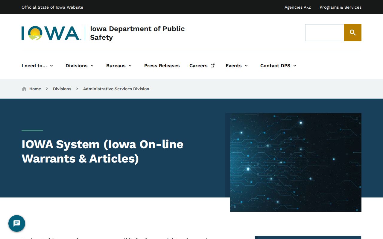 Dickinson County active warrant statewide agency system